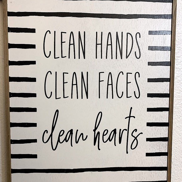 Wall decor wooden bathroom signs - Picture 2 of 3